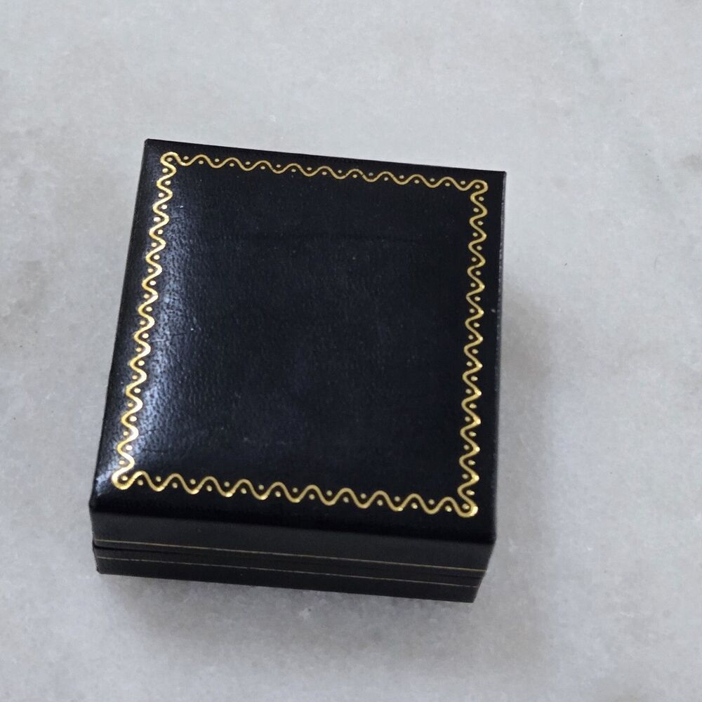 Estate 14K Yellow Gold Emerald Huggie Earrings - Picture 12 of 12